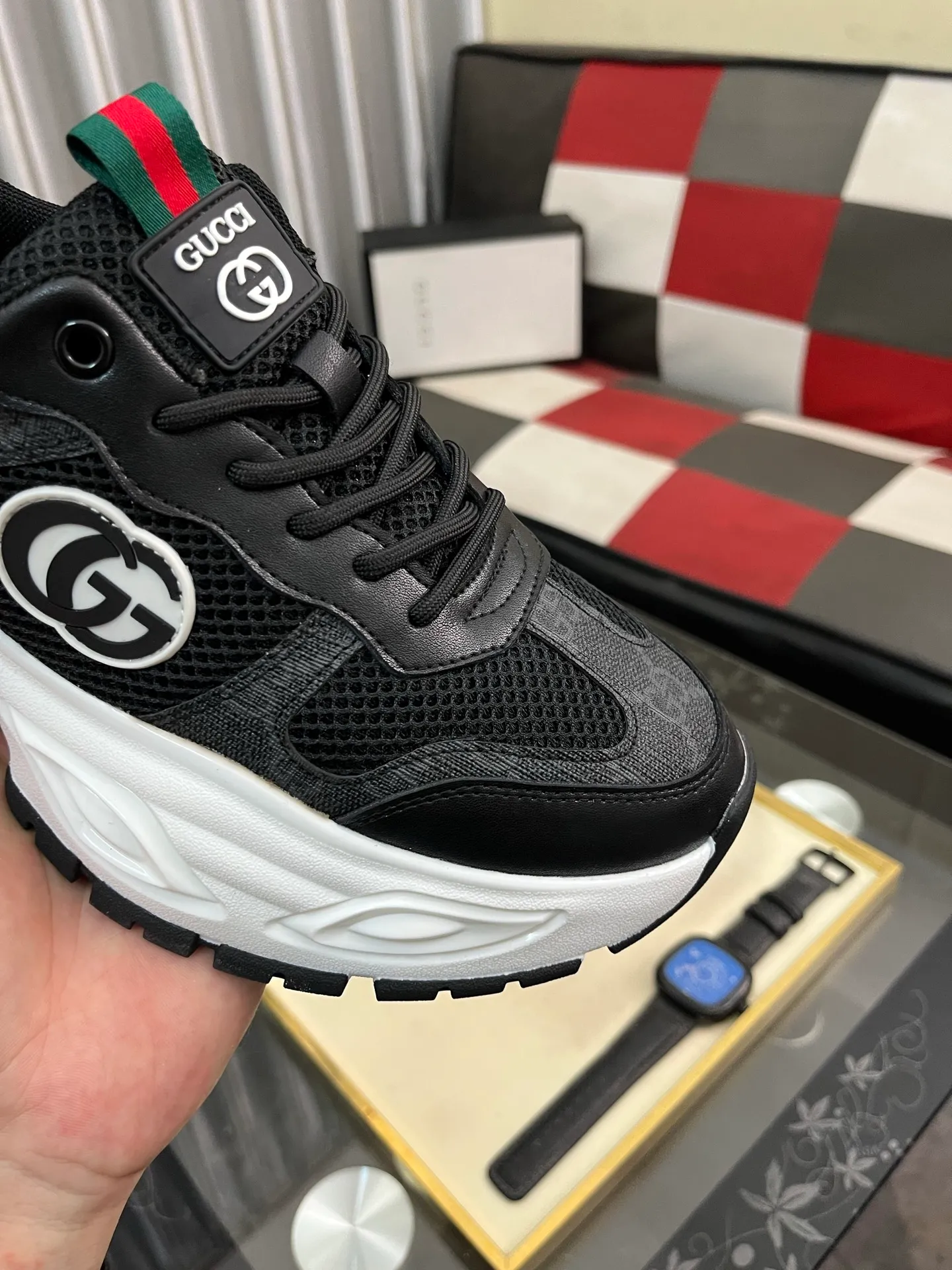 Men's Men's Shoes 💰458⌚️⌚️《GUCCI》The latest hot-selling casual shoes, top brand [seduce] luxury~purchase, top~quality. Products sold at the counter [strong] Original embossed calfskin fabric ➕ Comfortable sheepskin lining, available in 38-443️⃣ colors